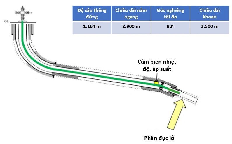 Sơ đồ giếng bơm CO2 vào hệ tầng Moebetsu
